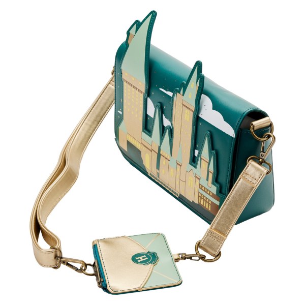 GOLDEN HOGWARTS CROSSBODY BAG - HARRY POTTER LOUNGEFLY