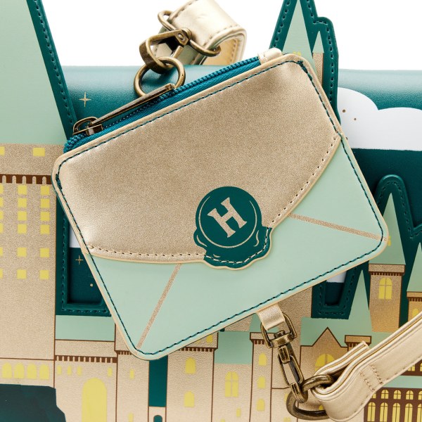 GOLDEN HOGWARTS CROSSBODY BAG - HARRY POTTER LOUNGEFLY