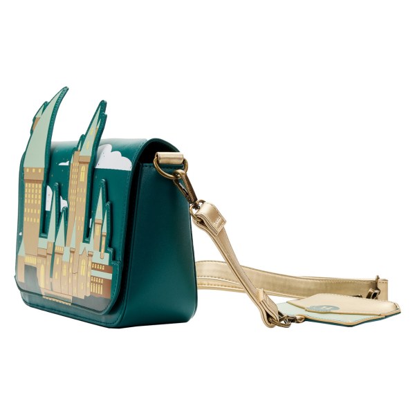 GOLDEN HOGWARTS CROSSBODY BAG - HARRY POTTER LOUNGEFLY