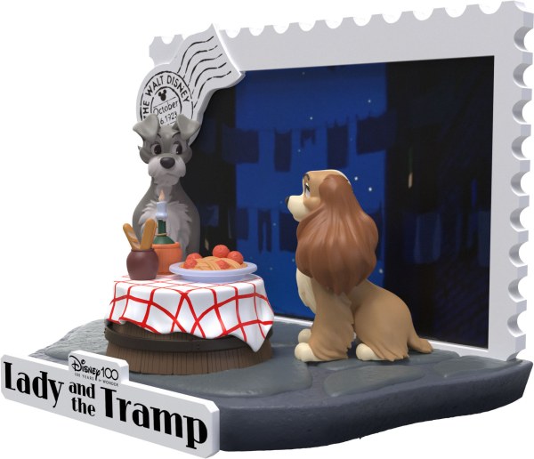 DIORAMA LADY AND THE TRAMP - DISNEY 100TH ANNIVERSARY D-STAGE