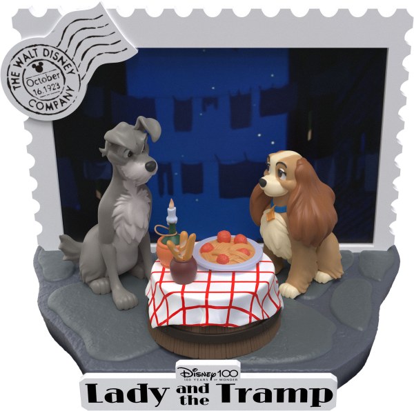 DIORAMA LADY AND THE TRAMP - DISNEY 100TH ANNIVERSARY D-STAGE