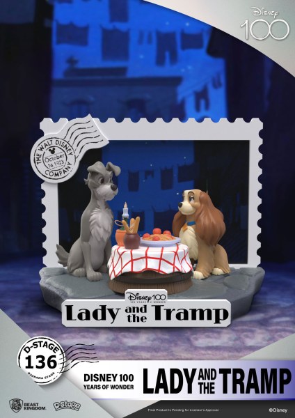 DIORAMA LADY AND THE TRAMP - DISNEY 100TH ANNIVERSARY D-STAGE