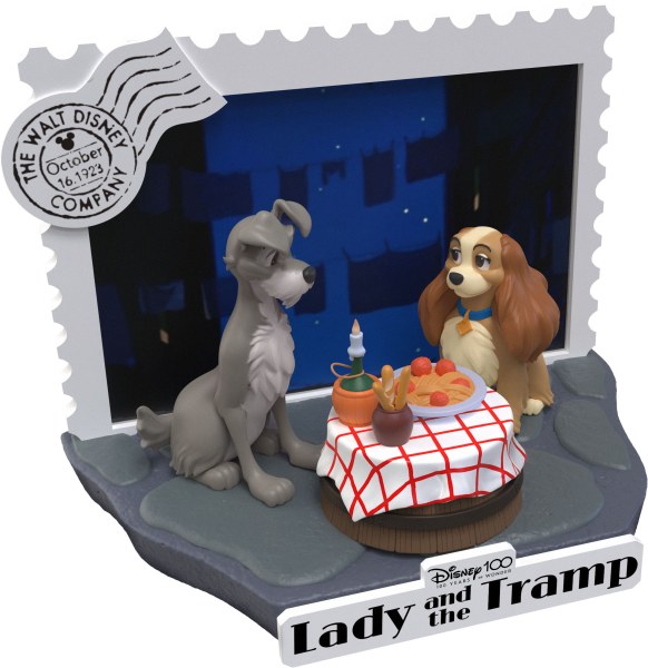 DIORAMA LADY AND THE TRAMP - DISNEY 100TH ANNIVERSARY D-STAGE