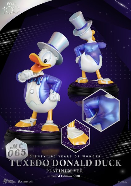 TUXEDO DONALD PLATINUM VERSION - DISNEY MASTERCRAFT