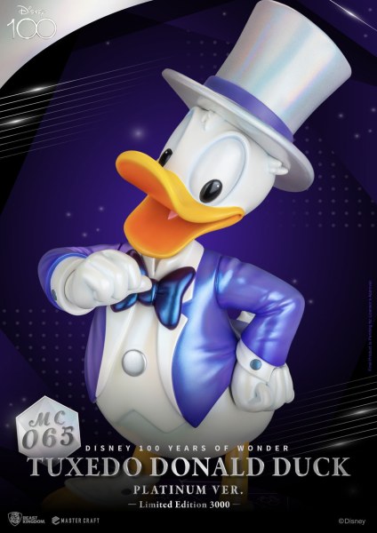 TUXEDO DONALD PLATINUM VERSION - DISNEY MASTERCRAFT