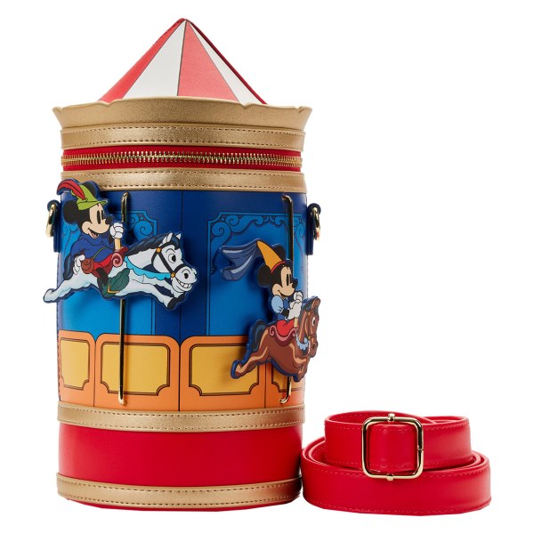 MICKEY & MINNIE BRAVE LITTLE TAILORS CAROUSEL SHOULDER BAG - DISNEY LOUNGEFLY