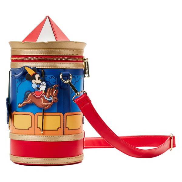 MICKEY & MINNIE BRAVE LITTLE TAILORS CAROUSEL SHOULDER BAG - DISNEY LOUNGEFLY