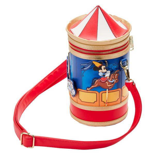 MICKEY & MINNIE BRAVE LITTLE TAILORS CAROUSEL SHOULDER BAG - DISNEY LOUNGEFLY