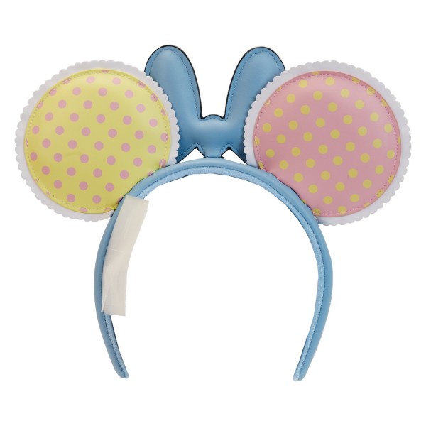 MINNIE PASTEL COLOR BLOCK DOTS HEADBAND - DISNEY LOUNGEFLY