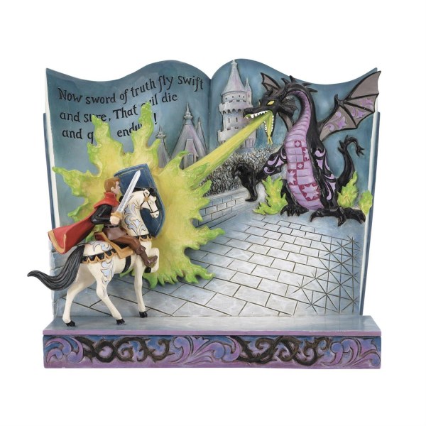 STORYBOOK PRINCE PHILLIP AND THE MALEFICENT DRAGON - DISNEY TRADITIONS
