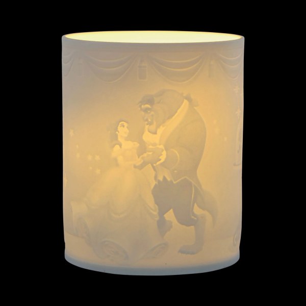 BELLE AND THE BEAST LITHOPHANY - DISNEY SHOWCASE