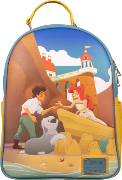 MINI BACKPACK THE LITTLE MERMAID ARIEL & ERIC ON THE BEACH - DISNEY LOUNGEFLY