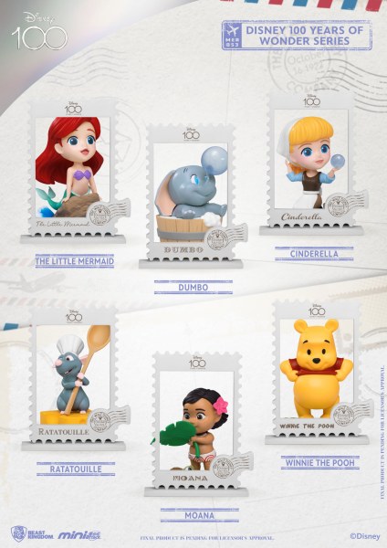 PACK OF 6 FIGURES 100 YEARS OF WONDER - DISNEY MINI EGG ATTACK
