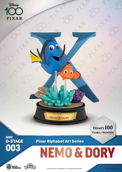 6-PACK PIXAR ALPHABET FIGURES - 100 YEARS OF WONDER DISNEY MINI EGG ATTACK