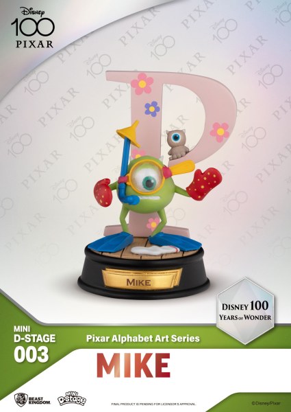 6-PACK PIXAR ALPHABET FIGURES - 100 YEARS OF WONDER DISNEY MINI EGG ATTACK