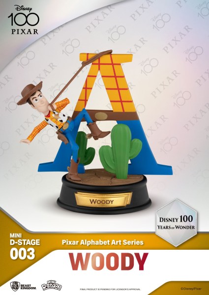 6-PACK PIXAR ALPHABET FIGURES - 100 YEARS OF WONDER DISNEY MINI EGG ATTACK