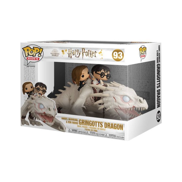 FUNKO POP! RIDES 93 - HARRY POTTER - HERMIONE, HARRY AND RON ON THE DRAGON GRINGOTTS