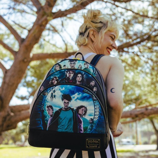 MINI BACKPACK MOVIE POSTERS TRIPLE POCKET - HARRY POTTER LOUNGEFLY
