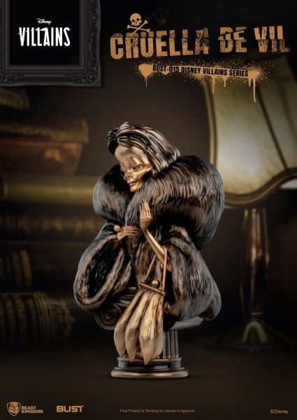 CRUELLA DE VIL BUST - DISNEY VILLAINS SERIES