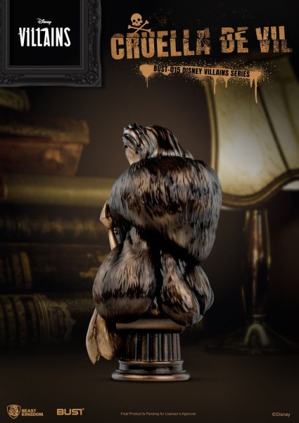 CRUELLA DE VIL BUST - DISNEY VILLAINS SERIES