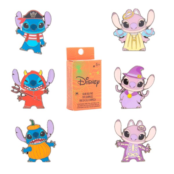 ANGEL & STITCH HALLOWEEN MYSTERY PIN - DISNEY LILO & STITCH