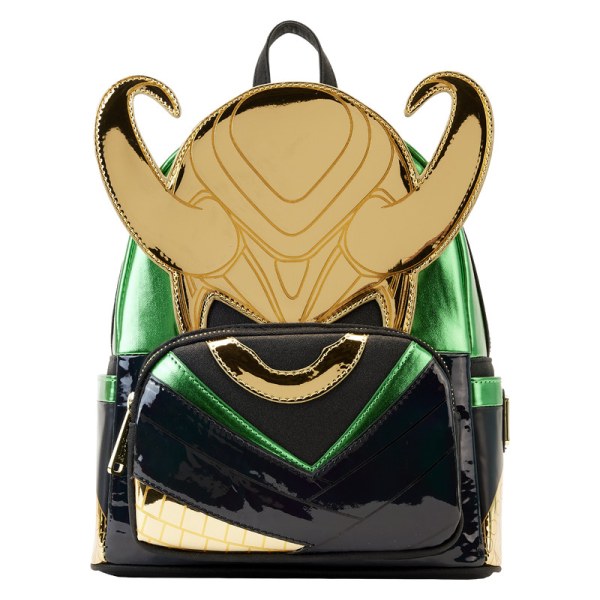 METALLIC LOKI MINI BACKPACK - MARVEL LOUNGEFLY