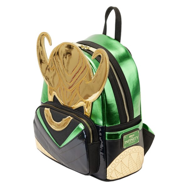 METALLIC LOKI MINI BACKPACK - MARVEL LOUNGEFLY