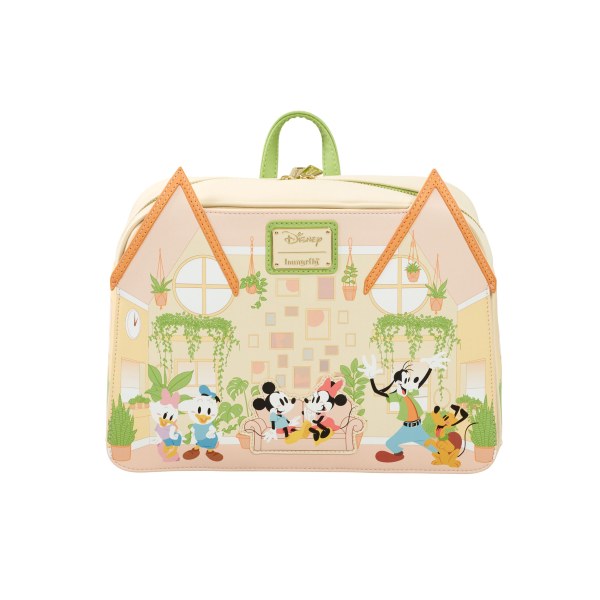 MINI BACKPACK MICKEY & HIS FRIENDS HOUSE VEGETAL - DISNEY LOUNGEFLY