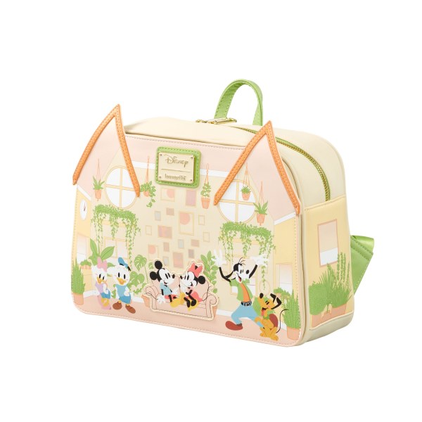 MINI BACKPACK MICKEY & HIS FRIENDS HOUSE VEGETAL - DISNEY LOUNGEFLY
