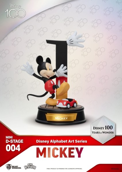 PACK OF 6 DISNEY ALPHABET FIGURINES - 100 YEARS OF WONDER DISNEY MINI EGG ATTACK