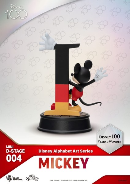 PACK OF 6 DISNEY ALPHABET FIGURINES - 100 YEARS OF WONDER DISNEY MINI EGG ATTACK