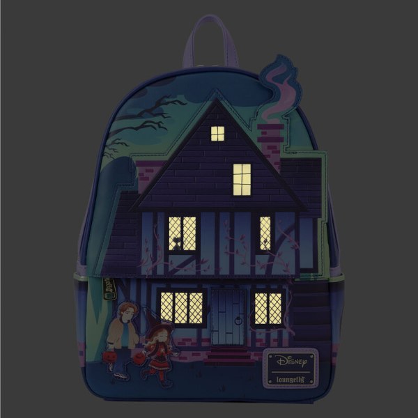 MINI BACKPACK HOCUS SANDERSON SISTERS HOUSE GLOW - DISNEY LOUNGEFLY