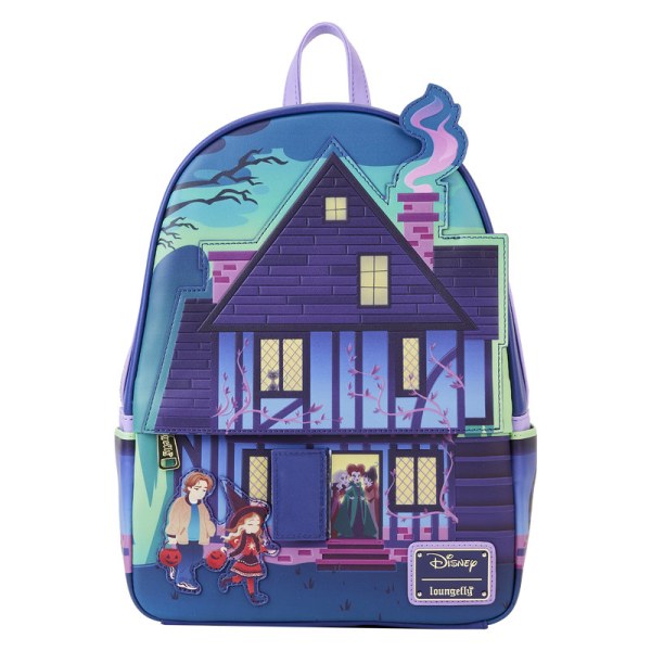 MINI BACKPACK HOCUS SANDERSON SISTERS HOUSE GLOW - DISNEY LOUNGEFLY