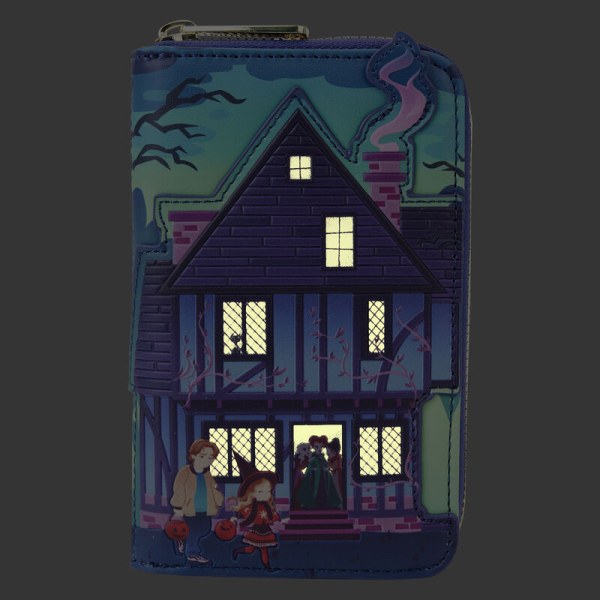 HOCUS POCUS SISTERS HOUSE SANDERSON GLOW WALLET - DISNEY LOUNGEFLY